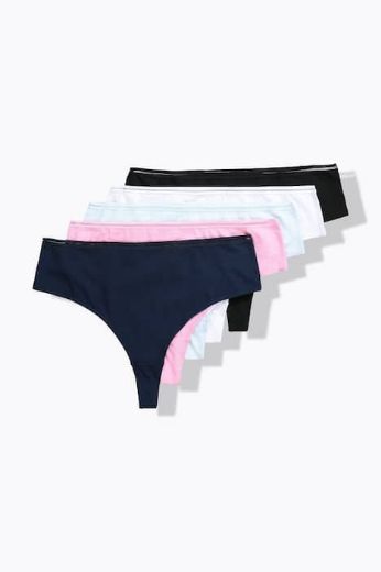 Moda za polnejše Gaćice tange 5 komada plus velikost, xxl, Ulla Popken in Johann Popken (JP1880)