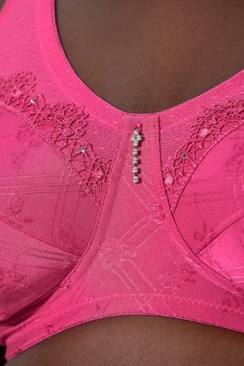 Moda za polnejše Grudnjak Jaquard plus velikost, xxl, Ulla Popken in Johann Popken (JP1880)