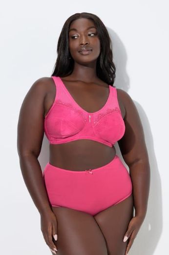 Moda za polnejše Grudnjak Jaquard plus velikost, xxl, Ulla Popken in Johann Popken (JP1880)