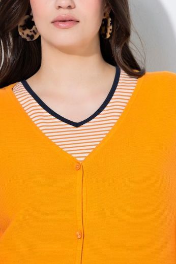 Moda za polnejše Kardigan s 3/4 rukavima plus velikost, xxl, Ulla Popken in Johann Popken (JP1880)