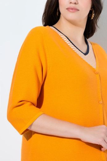Moda za polnejše Kardigan s 3/4 rukavima plus velikost, xxl, Ulla Popken in Johann Popken (JP1880)