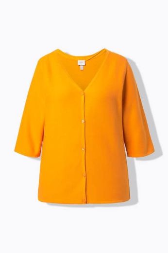 Moda za polnejše Kardigan s 3/4 rukavima plus velikost, xxl, Ulla Popken in Johann Popken (JP1880)