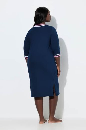 Moda za polnejše Spavaćica s V izrezom na pruge plus velikost, xxl, Ulla Popken in Johann Popken (JP1880)