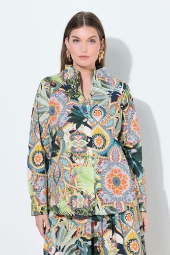 Moda za polnejše Bluza dugih rukava s printom plus velikost, xxl, Ulla Popken in Johann Popken (JP1880)