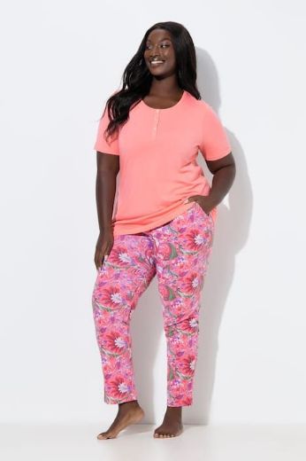 Moda za polnejše Pidžama kratkih rukava i dugih nogavica plus velikost, xxl, Ulla Popken in Johann Popken (JP1880)