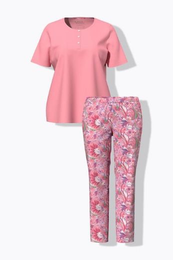 Moda za polnejše Pidžama kratkih rukava i dugih nogavica plus velikost, xxl, Ulla Popken in Johann Popken (JP1880)