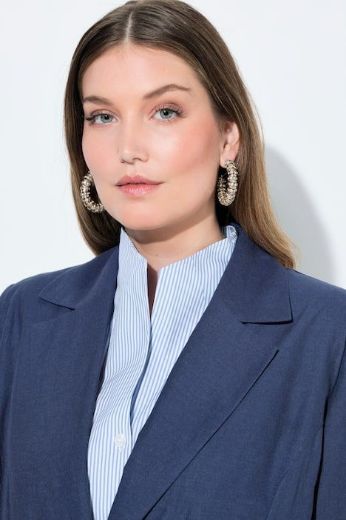 Moda za polnejše Sako od mješavine lana dužeg kroja plus velikost, xxl, Ulla Popken in Johann Popken (JP1880)