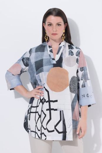 Moda za polnejše Tunika 3/4 rukava plus velikost, xxl, Ulla Popken in Johann Popken (JP1880)