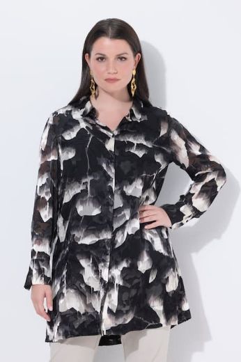 Moda za polnejše Bluza dugih rukava dužeg kroja plus velikost, xxl, Ulla Popken in Johann Popken (JP1880)