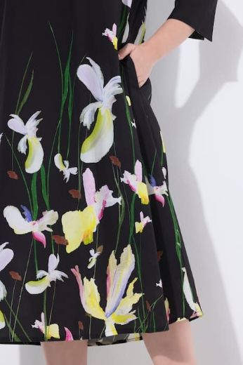 Moda za polnejše Haljina midi 3/4 rukava plus velikost, xxl, Ulla Popken in Johann Popken (JP1880)