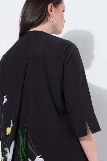 Moda za polnejše Haljina midi 3/4 rukava plus velikost, xxl, Ulla Popken in Johann Popken (JP1880)