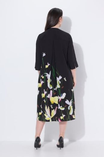 Moda za polnejše Haljina midi 3/4 rukava plus velikost, xxl, Ulla Popken in Johann Popken (JP1880)