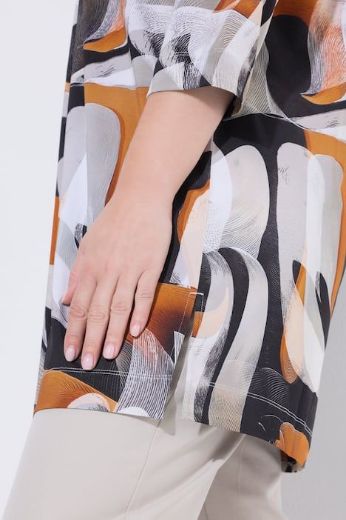 Moda za polnejše Tunika 3/4 rukava plus velikost, xxl, Ulla Popken in Johann Popken (JP1880)