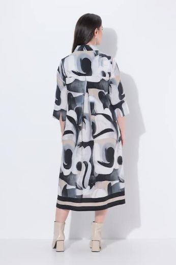 Moda za polnejše Haljina midi 3/4 rukava plus velikost, xxl, Ulla Popken in Johann Popken (JP1880)