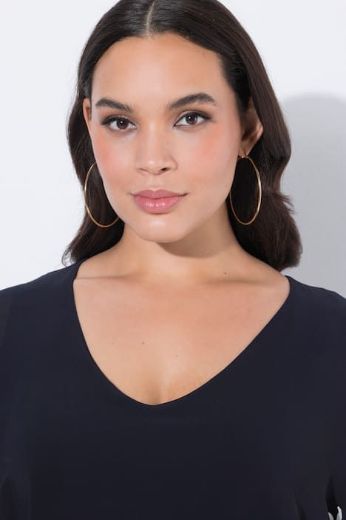 Moda za polnejše Bluza 3/4 rukava V ovratnika plus velikost, xxl, Ulla Popken in Johann Popken (JP1880)