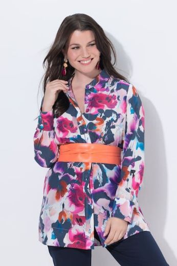 Moda za polnejše Bluza dugih rukava A kroja plus velikost, xxl, Ulla Popken in Johann Popken (JP1880)