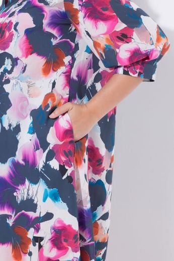 Moda za polnejše Haljina midi 3/4 rukava plus velikost, xxl, Ulla Popken in Johann Popken (JP1880)