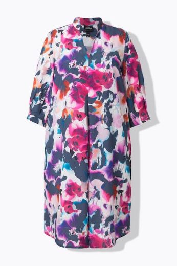 Moda za polnejše Haljina midi 3/4 rukava plus velikost, xxl, Ulla Popken in Johann Popken (JP1880)