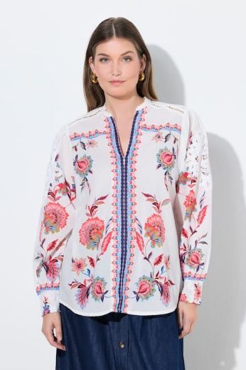 Moda za polnejše Tunika dugih rukava V ovratnika plus velikost, xxl, Ulla Popken in Johann Popken (JP1880)