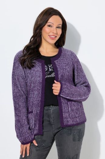 Moda za polnejše Kardigan pleteni otvorenog kroja plus velikost, xxl, Ulla Popken in Johann Popken (JP1880)