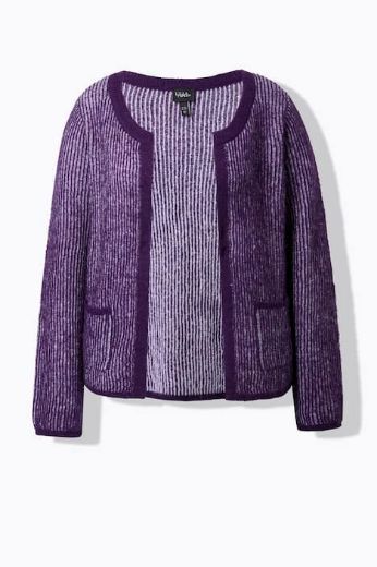 Moda za polnejše Kardigan pleteni otvorenog kroja plus velikost, xxl, Ulla Popken in Johann Popken (JP1880)