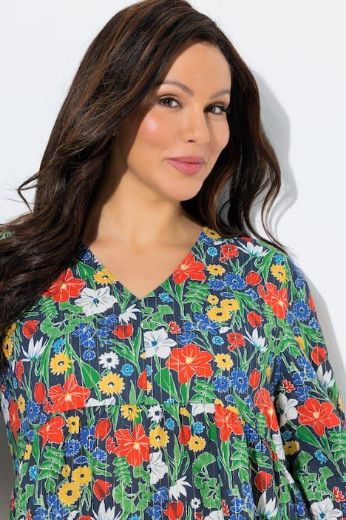 Moda za polnejše Tunika 3/4 rukava A kroja plus velikost, xxl, Ulla Popken in Johann Popken (JP1880)