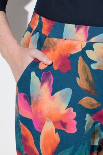 Moda za polnejše Hlače cvjetnog printa plus velikost, xxl, Ulla Popken in Johann Popken (JP1880)