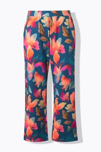Moda za polnejše Hlače cvjetnog printa plus velikost, xxl, Ulla Popken in Johann Popken (JP1880)