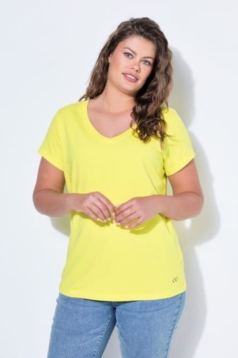 Moda za polnejše Majica sa v izrezom i kratkih rukava plus velikost, xxl, Ulla Popken in Johann Popken (JP1880)