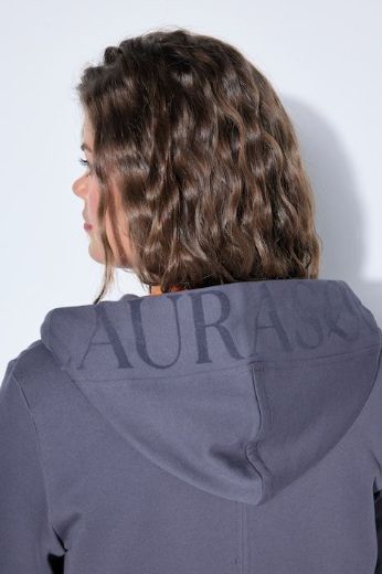 Moda za polnejše Majica dugih rukava s patentnim zatvaračem i kapuljačom dužeg kroja plus velikost, xxl, Ulla Popken in Johann Popken (JP1880)