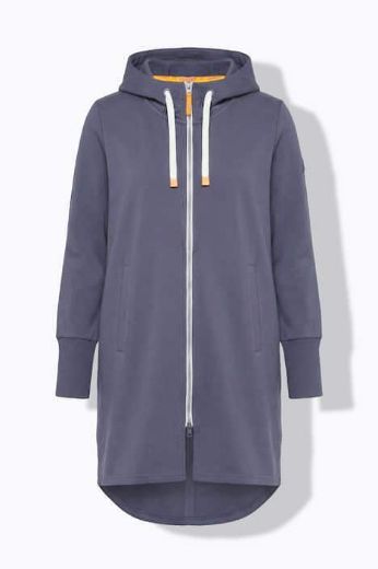 Moda za polnejše Majica dugih rukava s patentnim zatvaračem i kapuljačom dužeg kroja plus velikost, xxl, Ulla Popken in Johann Popken (JP1880)