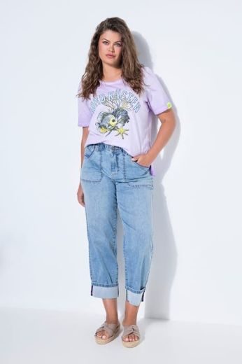 Moda za polnejše Hlače dugih nogavica šireg kroja traper plus velikost, xxl, Ulla Popken in Johann Popken (JP1880)