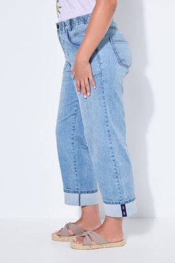 Moda za polnejše Hlače dugih nogavica šireg kroja traper plus velikost, xxl, Ulla Popken in Johann Popken (JP1880)