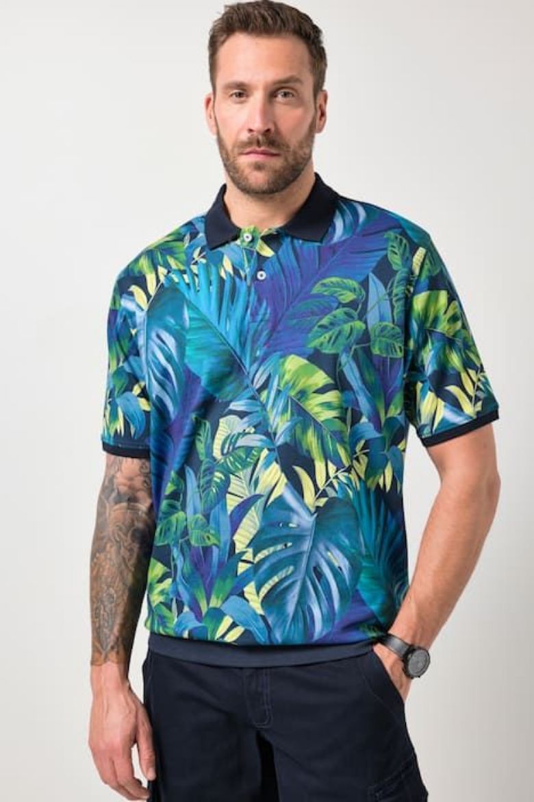 Moda za polnejše Majica polo kratkih rukava plus velikost, xxl, Ulla Popken in Johann Popken (JP1880)