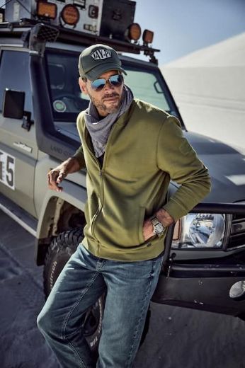 Moda za polnejše Majica dugih rukava s patentnim zatvaračem plus velikost, xxl, Ulla Popken in Johann Popken (JP1880)