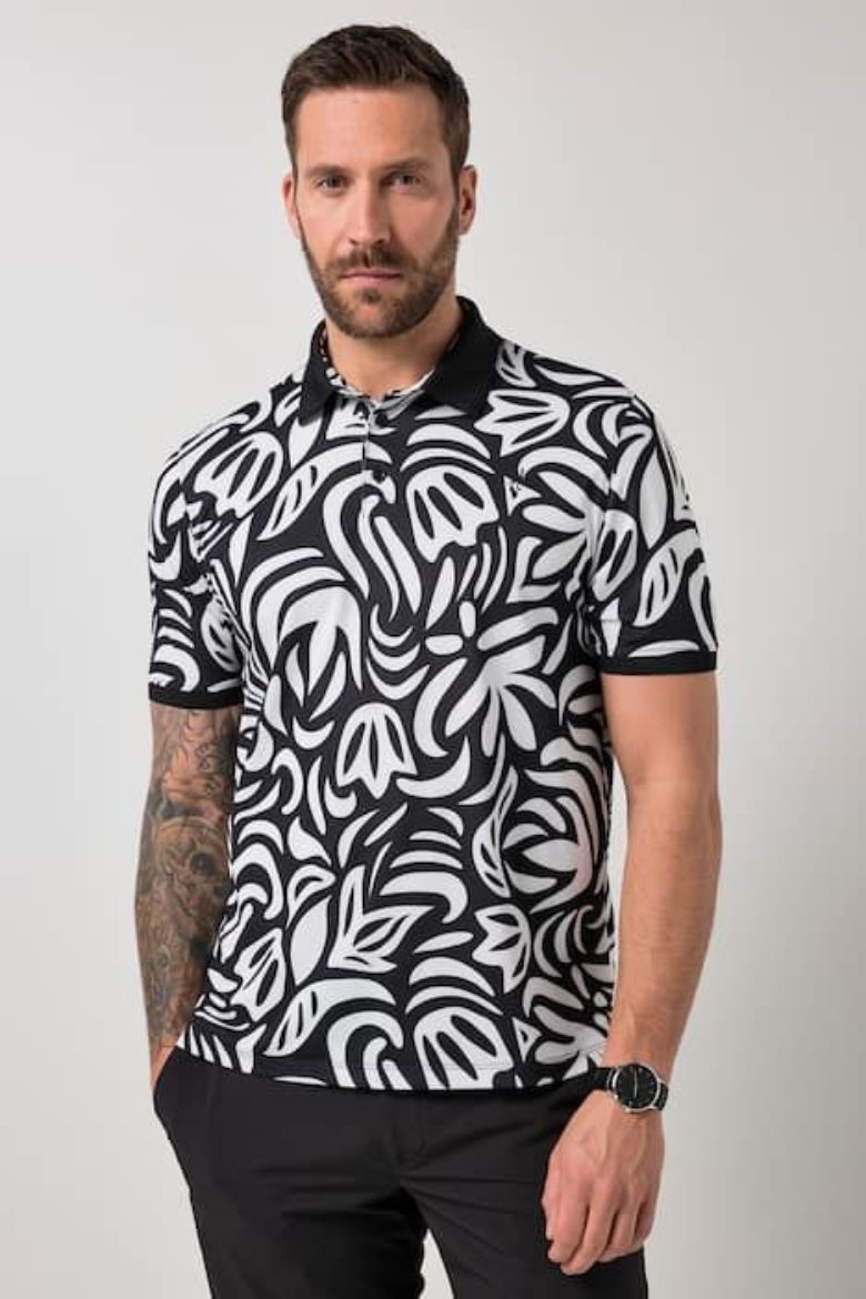 Moda za polnejše Majica polo kratkih rukava plus velikost, xxl, Ulla Popken in Johann Popken (JP1880)