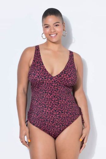 Moda za polnejše Kupaći kostim jednodijelni s leopard uzorkom plus velikost, xxl, Ulla Popken in Johann Popken (JP1880)