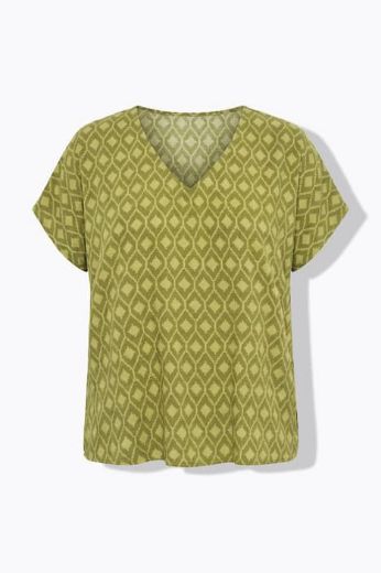 Moda za polnejše Bluza kratkih rukava V ovratnika plus velikost, xxl, Ulla Popken in Johann Popken (JP1880)