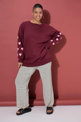 Moda za polnejše Majica dugih rukava šireg kroja plus velikost, xxl, Ulla Popken in Johann Popken (JP1880)