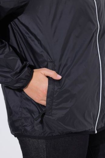 Moda za polnejše Jakna dvostrana s kapuljačom plus velikost, xxl, Ulla Popken in Johann Popken (JP1880)