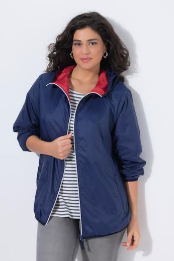 Moda za polnejše Jakna dvostrana s kapuljačom plus velikost, xxl, Ulla Popken in Johann Popken (JP1880)