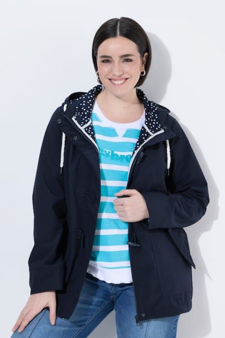 Moda za polnejše Jakna vodoodbojna s kopčama plus velikost, xxl, Ulla Popken in Johann Popken (JP1880)