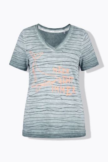 Moda za polnejše Majica 1/2 rukava V izreza plus velikost, xxl, Ulla Popken in Johann Popken (JP1880)