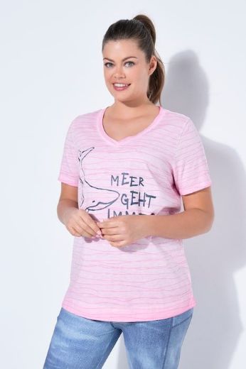 Moda za polnejše Majica 1/2 rukava V izreza plus velikost, xxl, Ulla Popken in Johann Popken (JP1880)