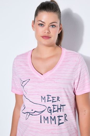 Moda za polnejše Majica 1/2 rukava V izreza plus velikost, xxl, Ulla Popken in Johann Popken (JP1880)