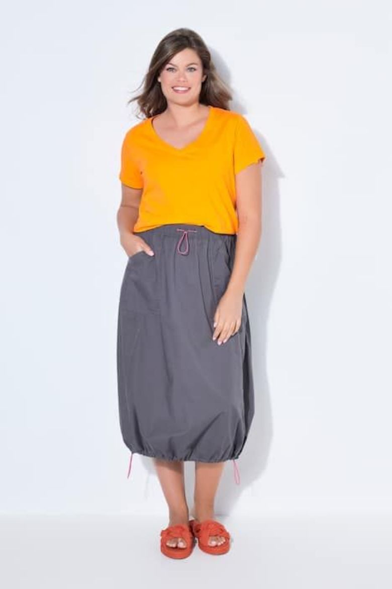 Moda za polnejše Haljina s vezicom plus velikost, xxl, Ulla Popken in Johann Popken (JP1880)