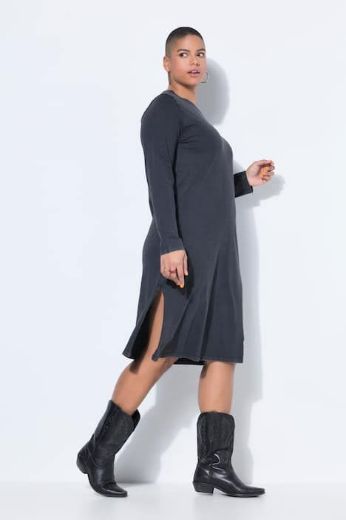 Moda za polnejše Haljina kratkih rukava A kroja s prorezom plus velikost, xxl, Ulla Popken in Johann Popken (JP1880)