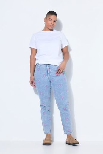 Moda za polnejše Hlače traper dugih nogavica povišenog struka plus velikost, xxl, Ulla Popken in Johann Popken (JP1880)