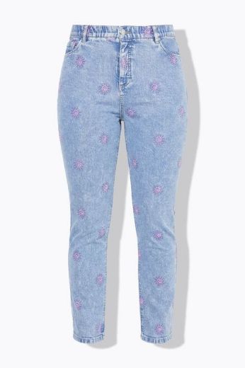 Moda za polnejše Hlače traper dugih nogavica povišenog struka plus velikost, xxl, Ulla Popken in Johann Popken (JP1880)