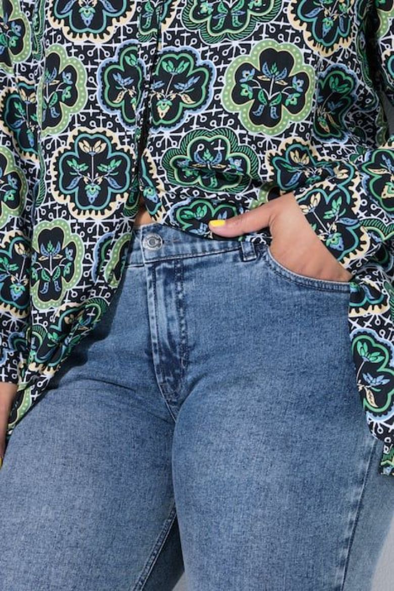 Moda za polnejše Hlače dugih uskih nogavica traper plus velikost, xxl, Ulla Popken in Johann Popken (JP1880)